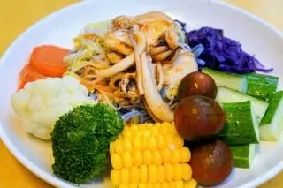 Hình ảnh Healthy Mực hấp gừng
