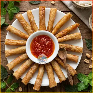 Hình ảnh CHẢ RAM GIÒN 20 CUỐN + NƯỚC CHẤM 