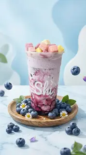 Hình ảnh Sữa lắc việt quất sấy