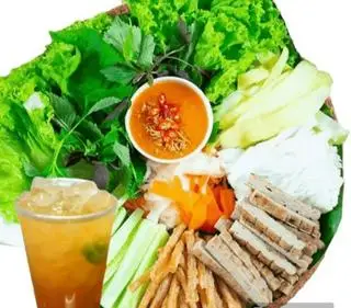 Hình ảnh combo nem nướng nha trang size L + 1 trà tắc 