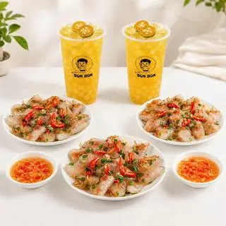 Hình ảnh Combo Nhóm – Bánh Bột Lọc + 2 Trà Tắc Trân Trâu Trắng