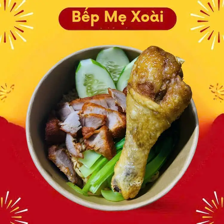 Hình ảnh Mỳ trộn Đùi gà + xá xíu