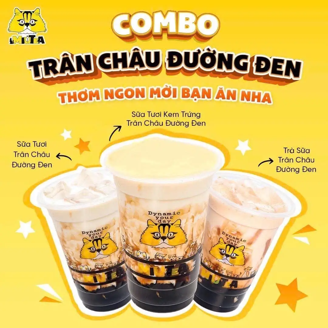 Hình ảnh Sữa tươi trân châu đường đen