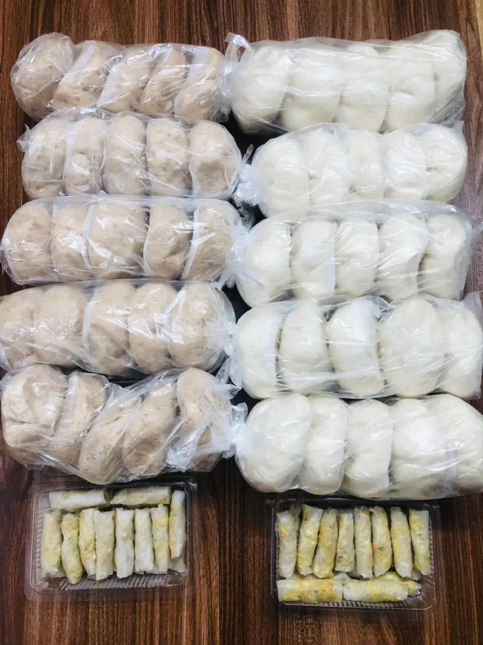 Hình ảnh Bánh bao lứt có nhân chưa hấp 5 cái 