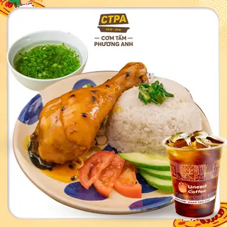 Hình ảnh Cơm tấm gà sốt chanh leo + pepsi chai
