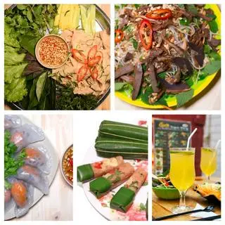 Hình ảnh Combo 4(tặng 2 sữa đậu) Gồm 2 nem tai, 1 nộm sứa ,5 bột lọc, 5 phở cuốn bò