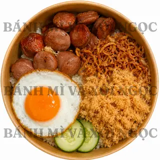 Hình ảnh Xôi trứng xúc xích ruốc hành