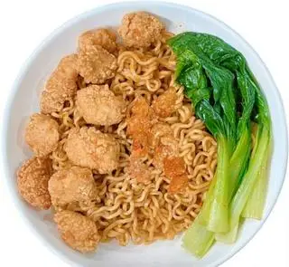 Hình ảnh Mì Trộn Gà Viên Popcorn