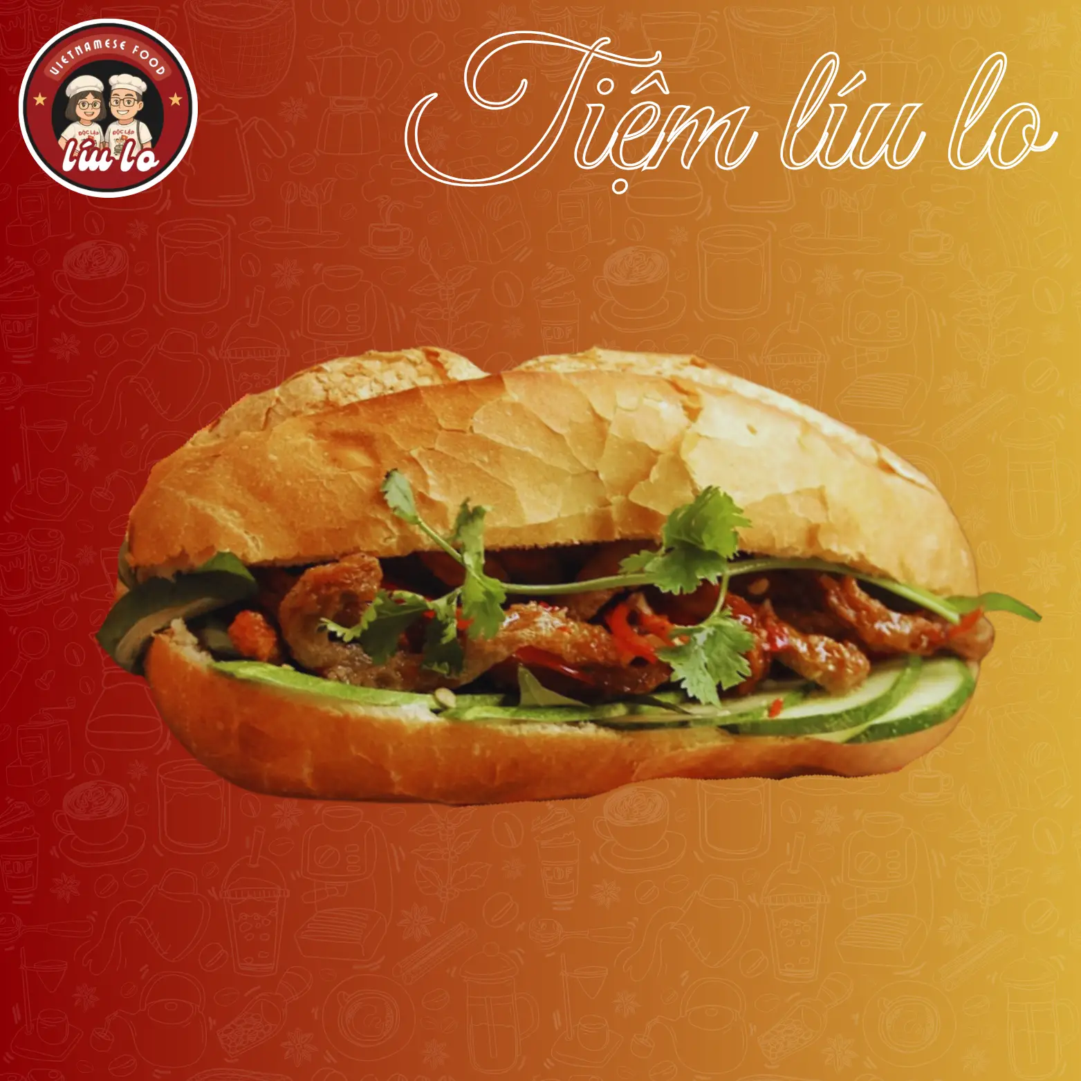 Hình ảnh Bánh mì heo quay