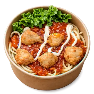 Hình ảnh Mì ý gà viên
