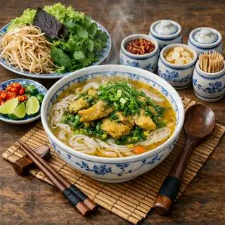 Hình ảnh Bún - Cá Hấp