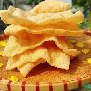 Hình ảnh Bánh phồng tôm vị tôm rắc phô mai 