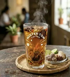 Hình ảnh Trà thảo mộc xí muội - nóng 