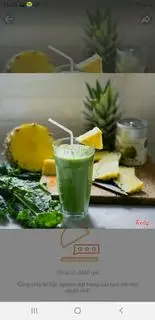 Hình ảnh nước ép Cần Tây + Thơm