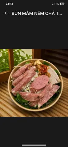 Hình ảnh BÚN MẮM NÊM CHẢ TAI  + THỊT LUỘC 