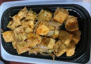 Hình ảnh Đậu hũ sốt thái 