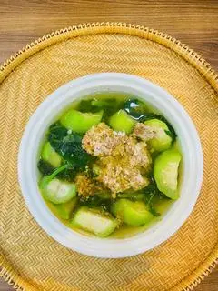 Hình ảnh Canh cua rau đay mồng tơi