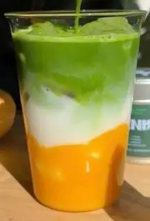 Hình ảnh Matcha latte xoài