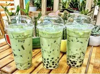Hình ảnh Trà sữa thái xanh trân châu đen/trắng