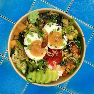 Hình ảnh Soy-marinated Egg Poke Bowl - Cơm Trứng Ngâm Tương