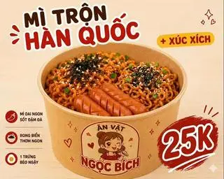 Hình ảnh MÌ TRỘN INDOMIE + XÚC XÍCH