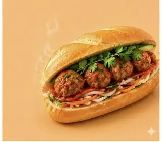 Hình ảnh Bánh mì xíu mại ổ 