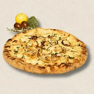 Hình ảnh Pizza gà nấm sốt kem