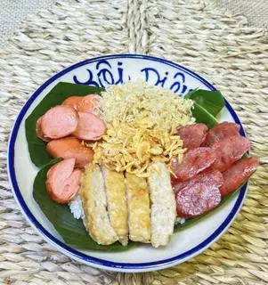 Hình ảnh Xôi Đặc biệt 3: Xôi chả cốm - lạp xưởng - xúc xích - ruốc bắc