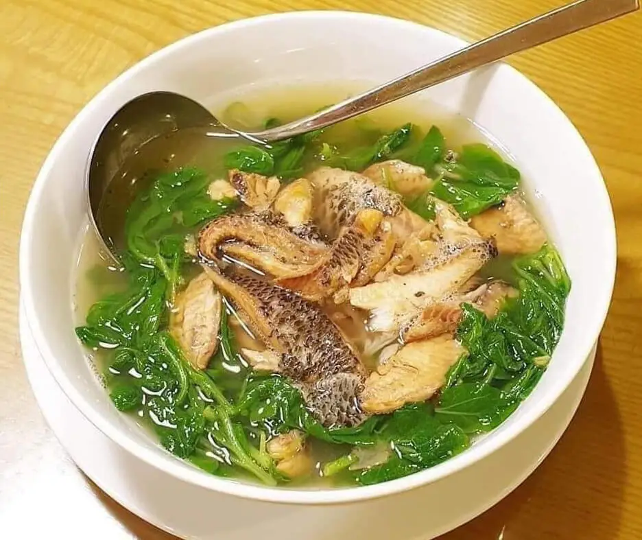 Hình ảnh Bát canh cải cá rô đồng