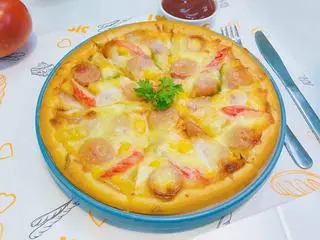 Hình ảnh pizza tôm sốt bơ tỏi size L