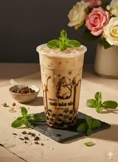 Hình ảnh Trà sữa socola bạc hà