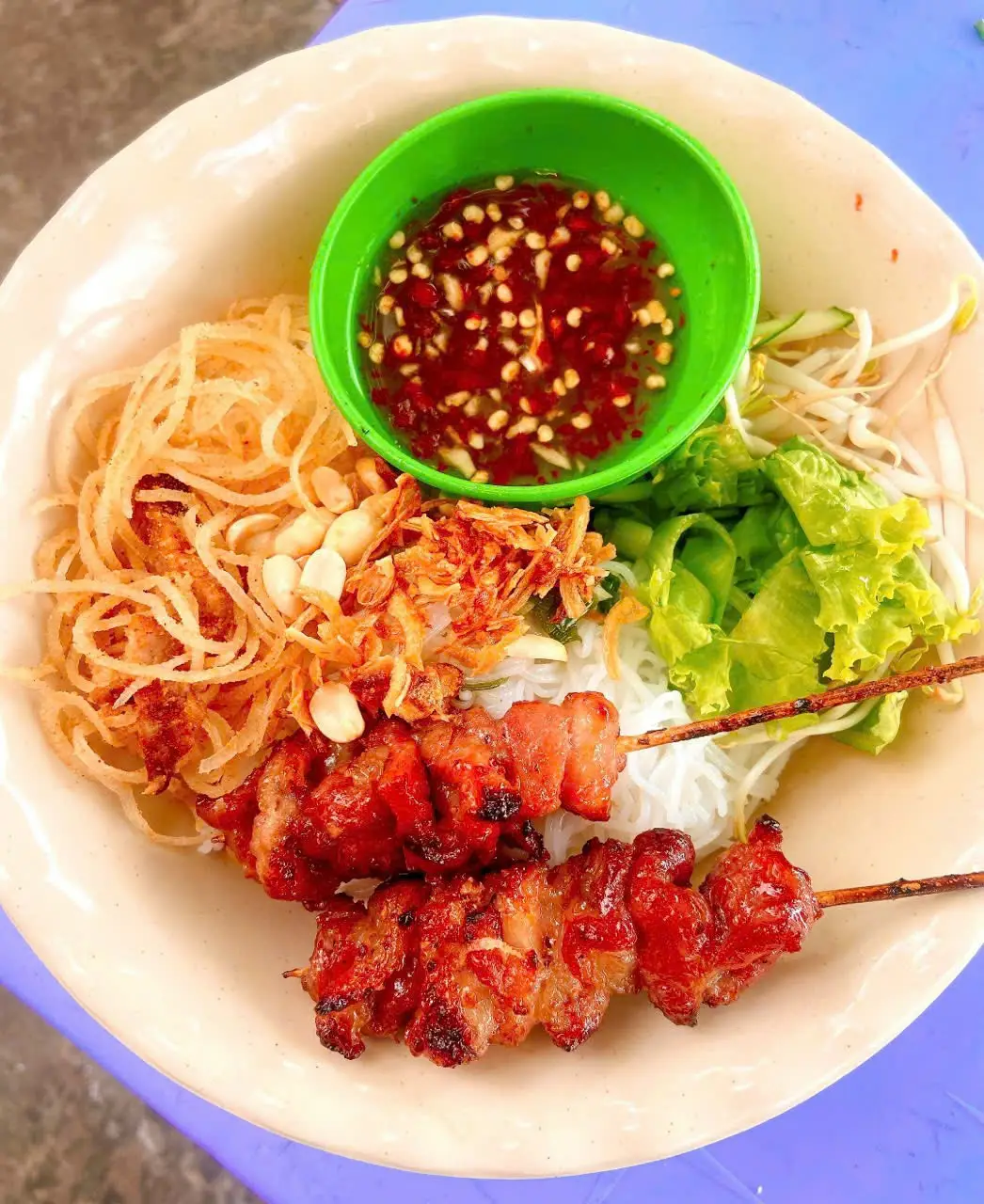Hình ảnh Bún Thịt Xiên Nướng 