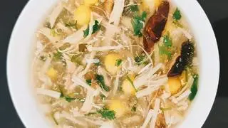 Hình ảnh súp gà nấm