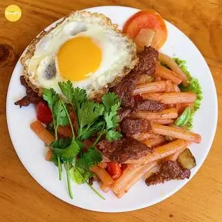 Hình ảnh Nui xào bò