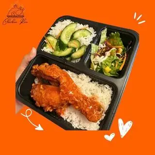 Hình ảnh Cơm trắng đùi sốt chua ngọt
