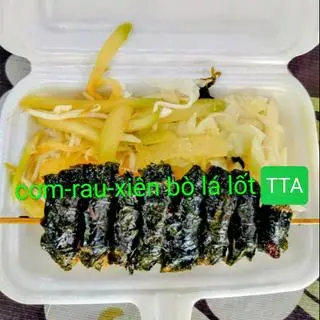 Hình ảnh Cơm xiên bò lá lốt - chay