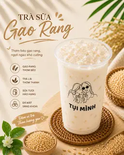 Hình ảnh Trà sữa gạo rang 