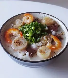 Hình ảnh Cháo Huyết Tôm Khô