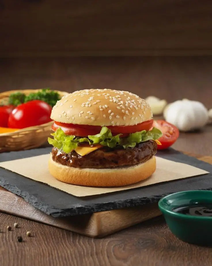 Hình ảnh Burger bò phô mai