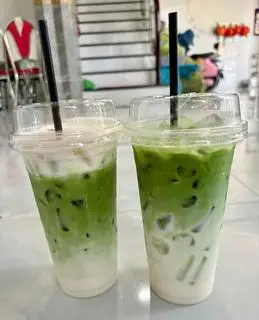 Hình ảnh Matcha latte kem muối