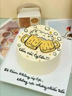 Hình ảnh Bánh kem cho Nam -14cm