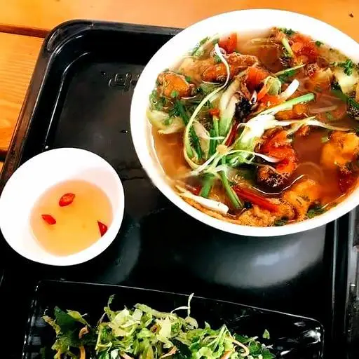 Hình ảnh Bún Cá Giòn Đầy Đủ