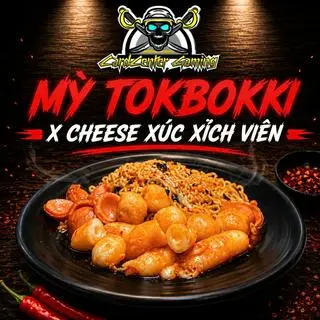 Hình ảnh Mỳ Tokbokki X Cheese Xúc Xích, Viên