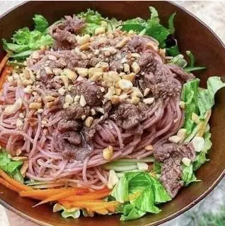Hình ảnh BÚN LỨT TRỘN BÒ SỐT TIÊU 
