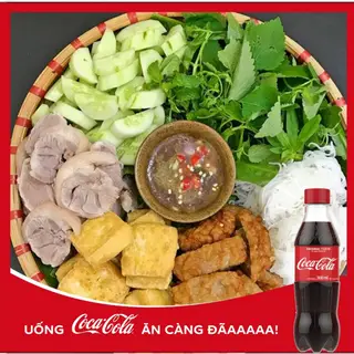 Hình ảnh Bún đậu chả cốm + coca