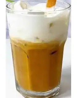 Hình ảnh nâu trắng ( cà phê phô mai )