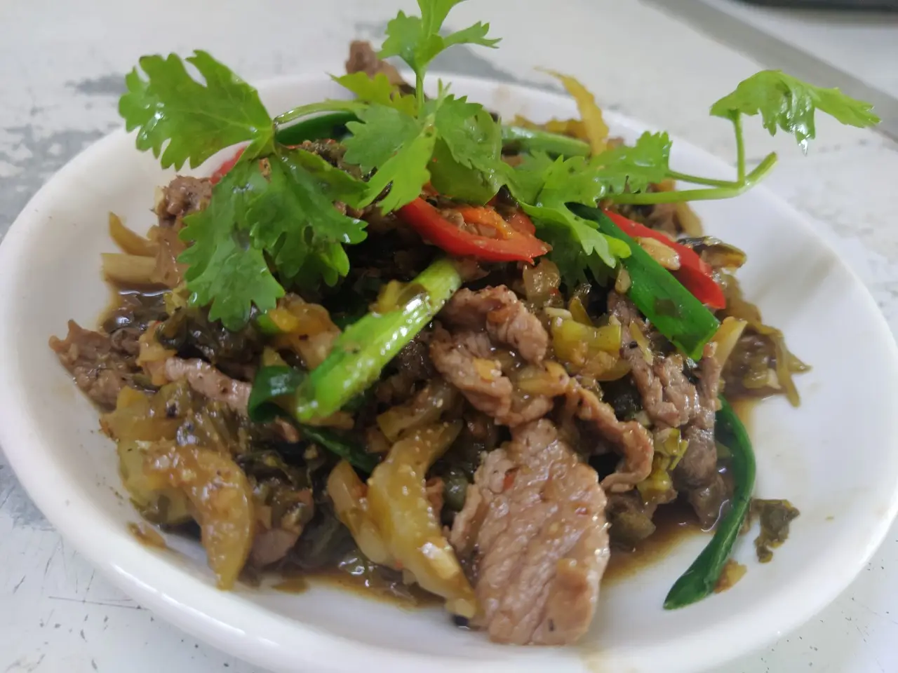 Hình ảnh  Bò Xào Cải Chua ( món ăn )