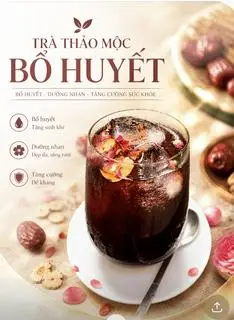 Hình ảnh Trà bổ huyết dưỡng nhan - ly nóng