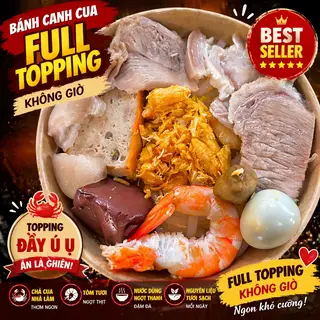 Hình ảnh Bánh Canh Cua Full Topping Không Giò