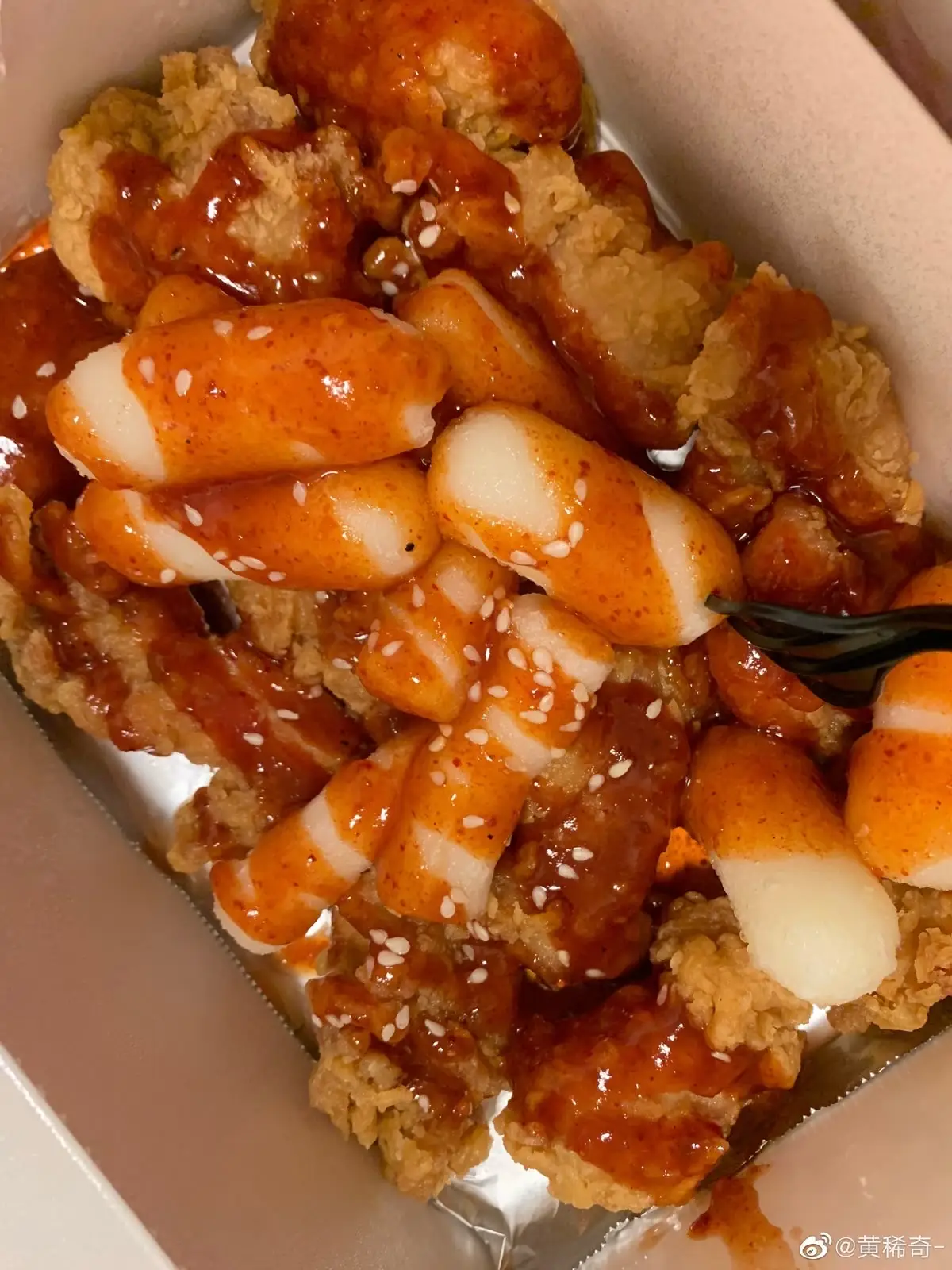 Hình ảnh Gà viên sốt Tokbokki